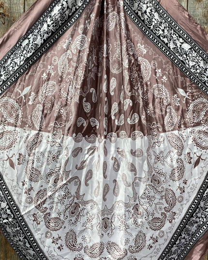 35X35" Two Tone Paisley Wild Rag / Scarf WR2557
