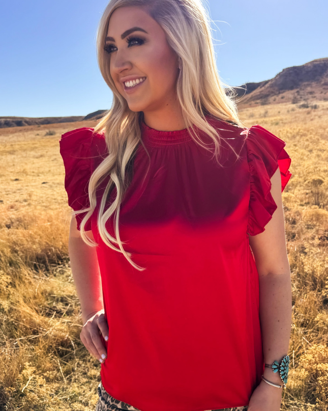 Babydoll Top Red