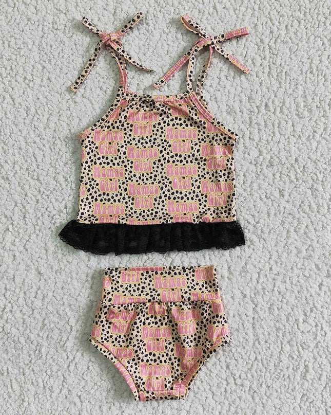 Baby girls western Mama‘s girl bummie sets