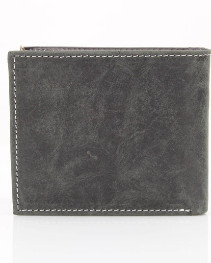 American Bison Oil Pull Up Bifold Wallet Tooled  ABW028