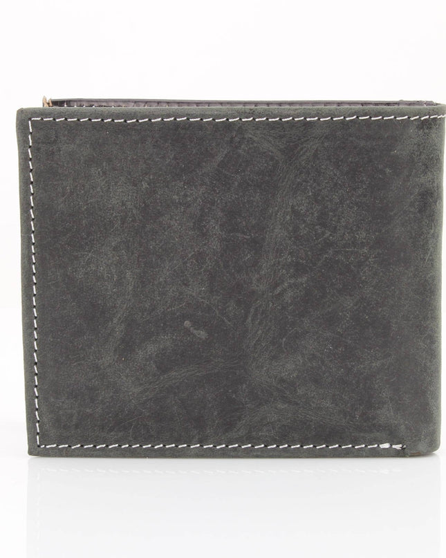 American Bison Oil Pull Up Bifold Wallet Tooled  ABW028