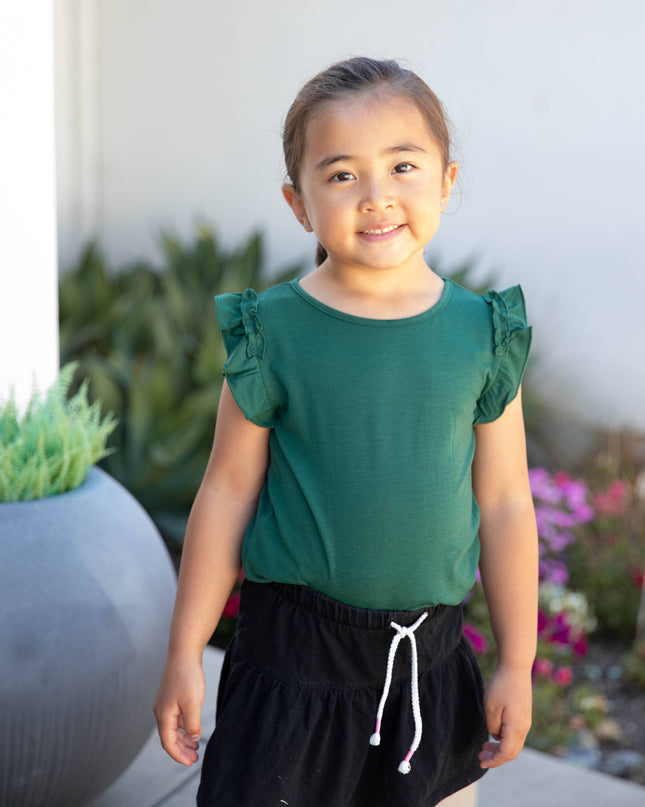 Ruffle Sleeve Little Girl Top
