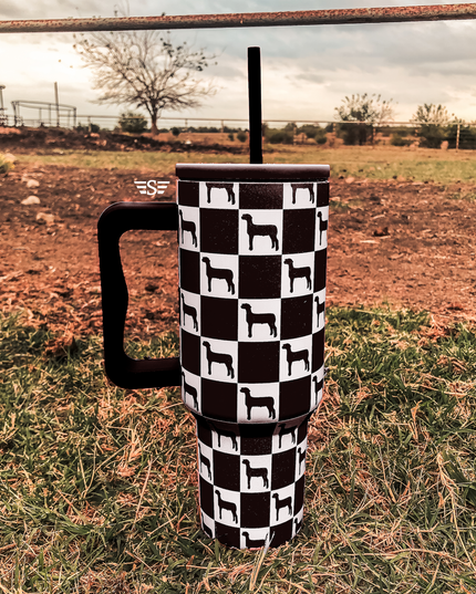 Checked Show Animal 40oz Cup