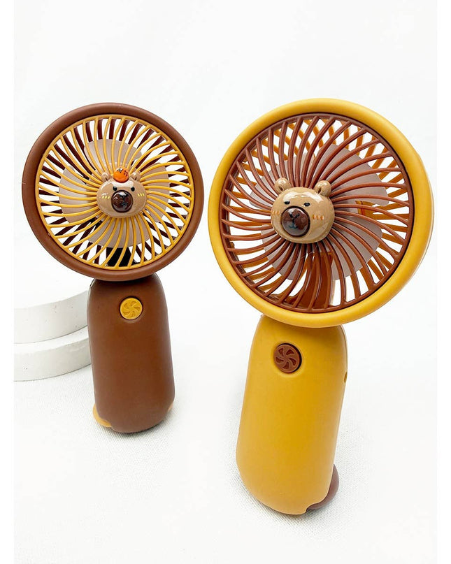 Portable Capybara Hand Fan with Stickers