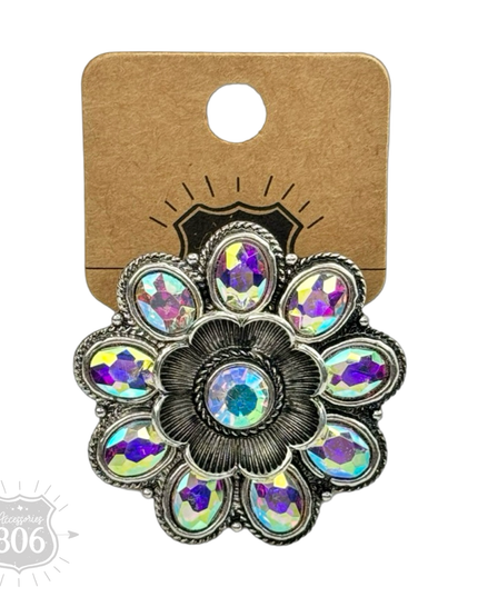 Western flower shape ring