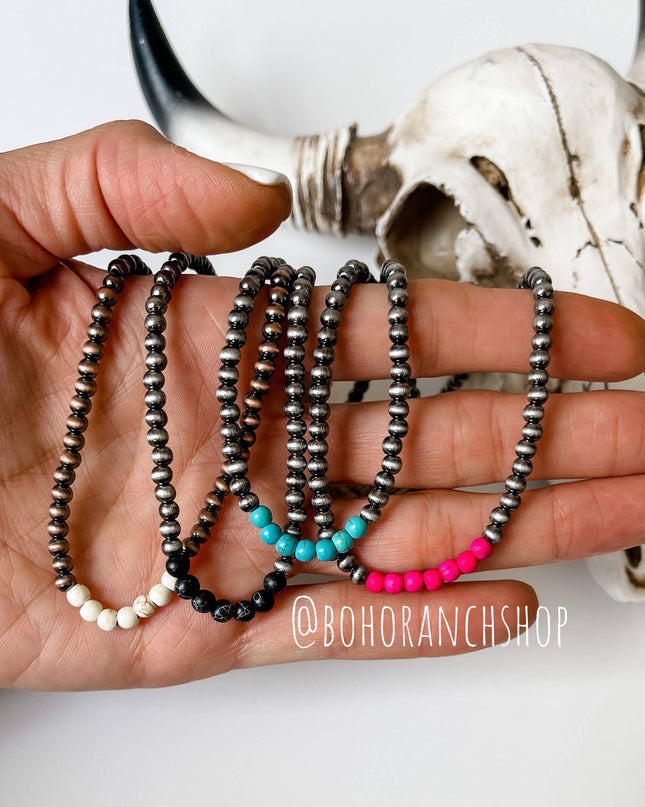 Western Navajo Bead Choker Necklace