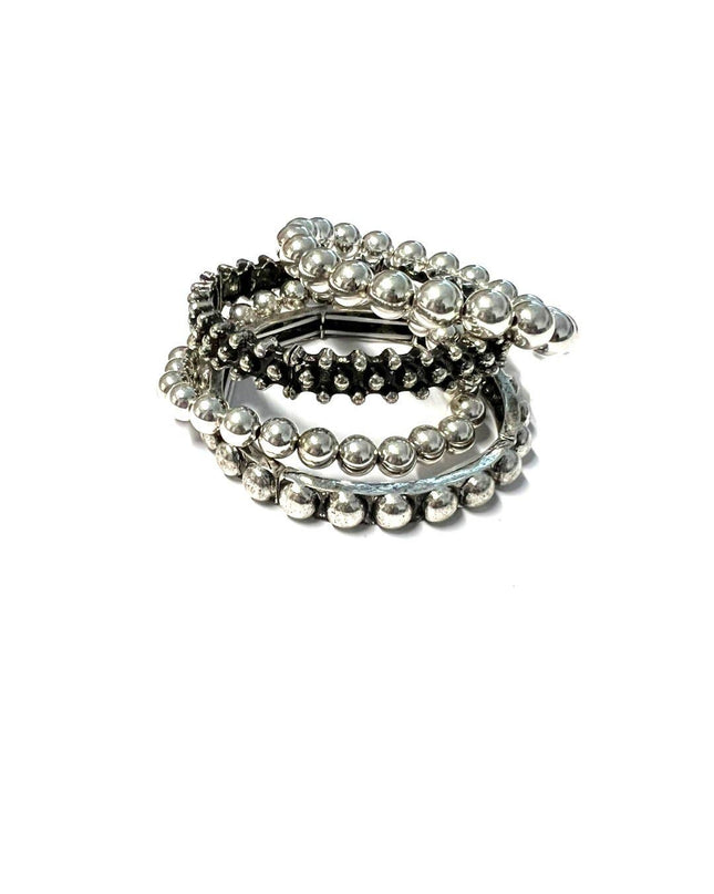 WESTERN 4 LAYERED BUBBLE STRETCH BRACELET
