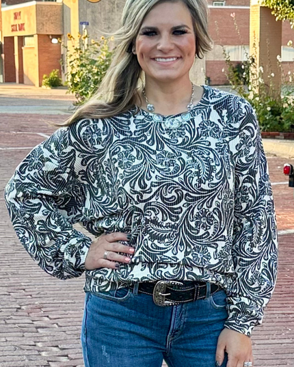 Tooled In Love Sweater Top
