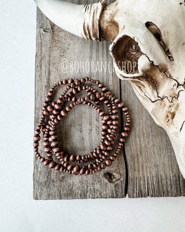 Western Navajo Style Pearl Stackable Bracelets