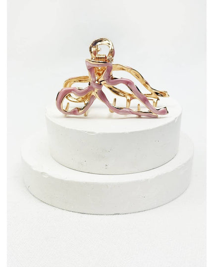 Bow Shape Mini Metal Claw Clip