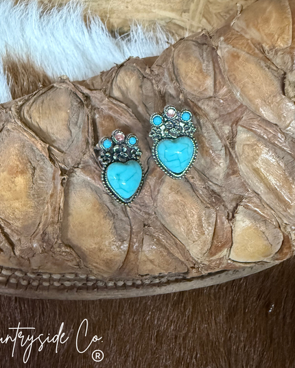 Heart Jewel Earrings