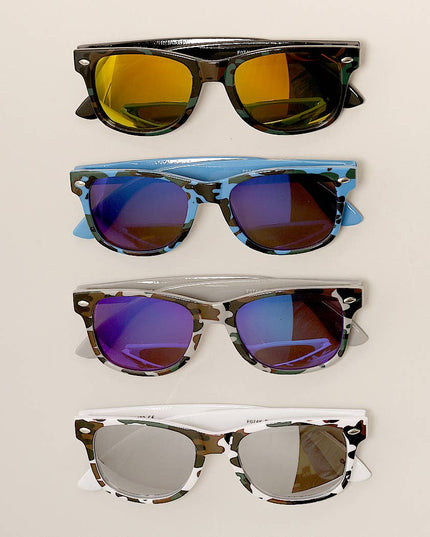Kids Trendy Camo Pattern Sunglasses