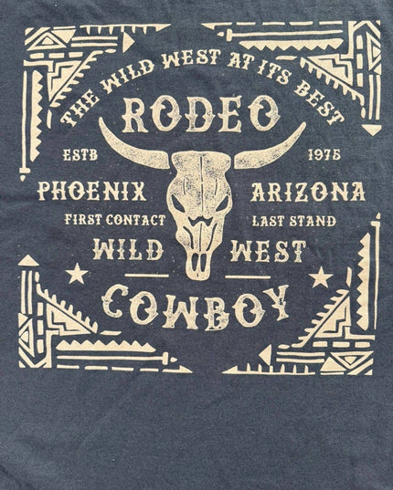 Steer Head Rodeo Cowboy Western Graphic Tee
