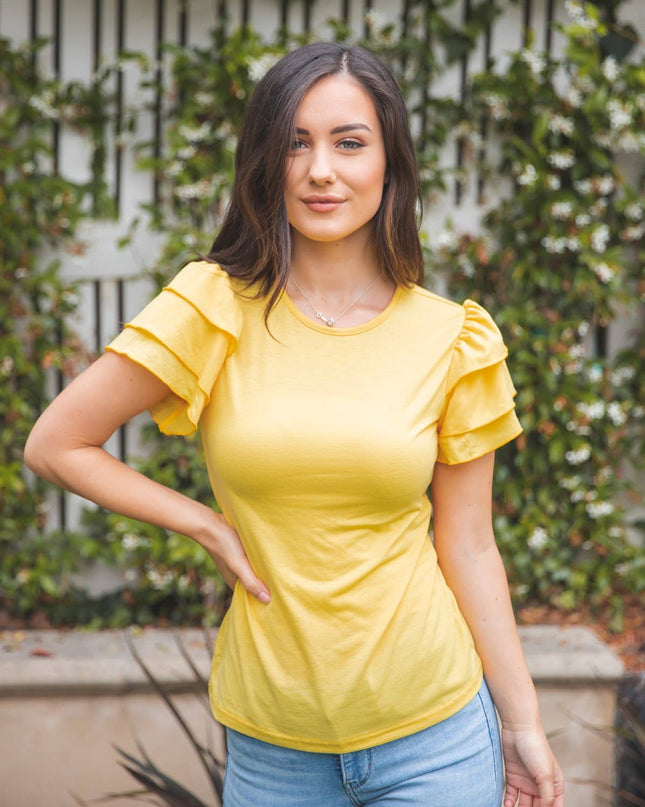 Ruffle Sleeve Rebekah Top