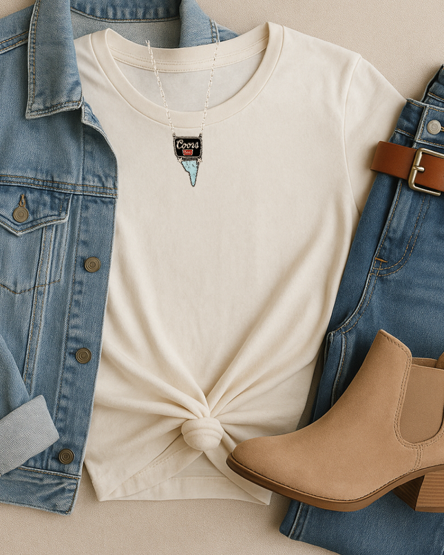 Cowgirl Happy Hour – Western Pendant Necklace