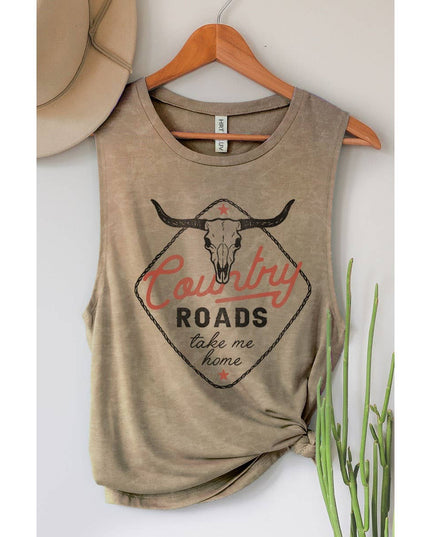 COUNTRY ROADS GRAPHIC TANK TOP