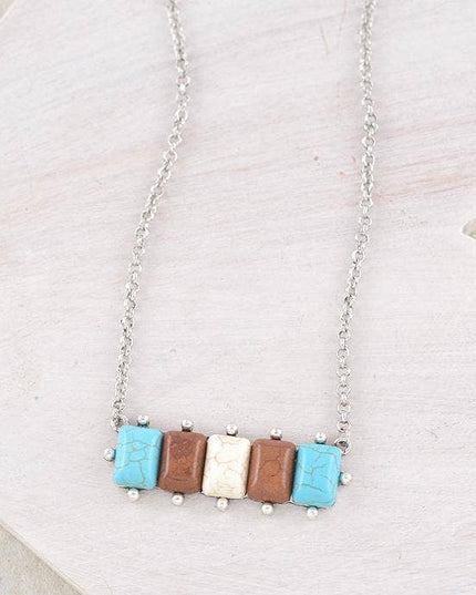 Perfectly Pulled Together Western Bar Necklace