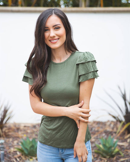 Ruffle Sleeve Rebekah Top