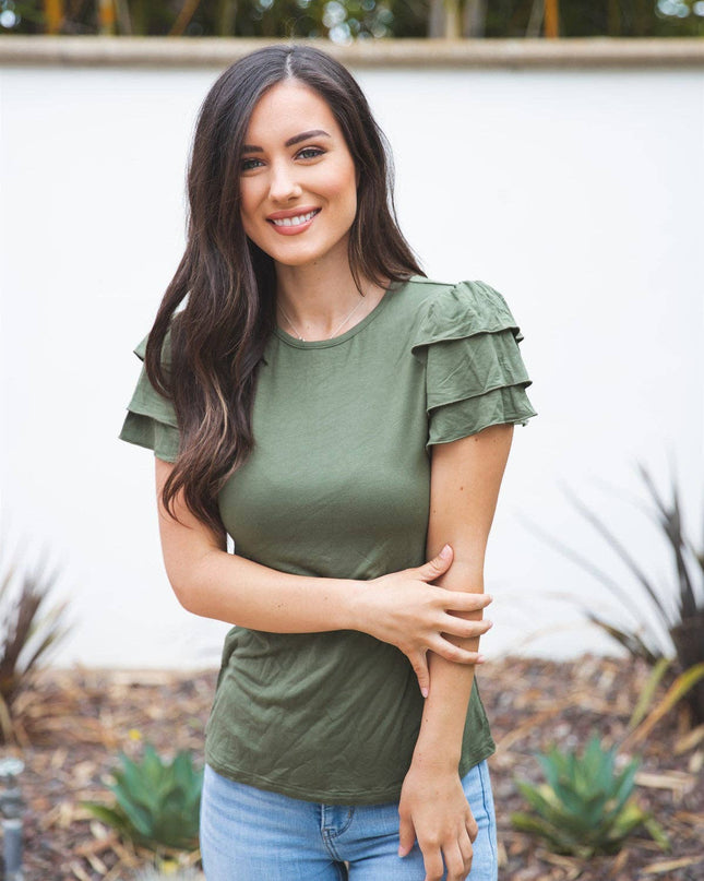 Ruffle Sleeve Rebekah Top