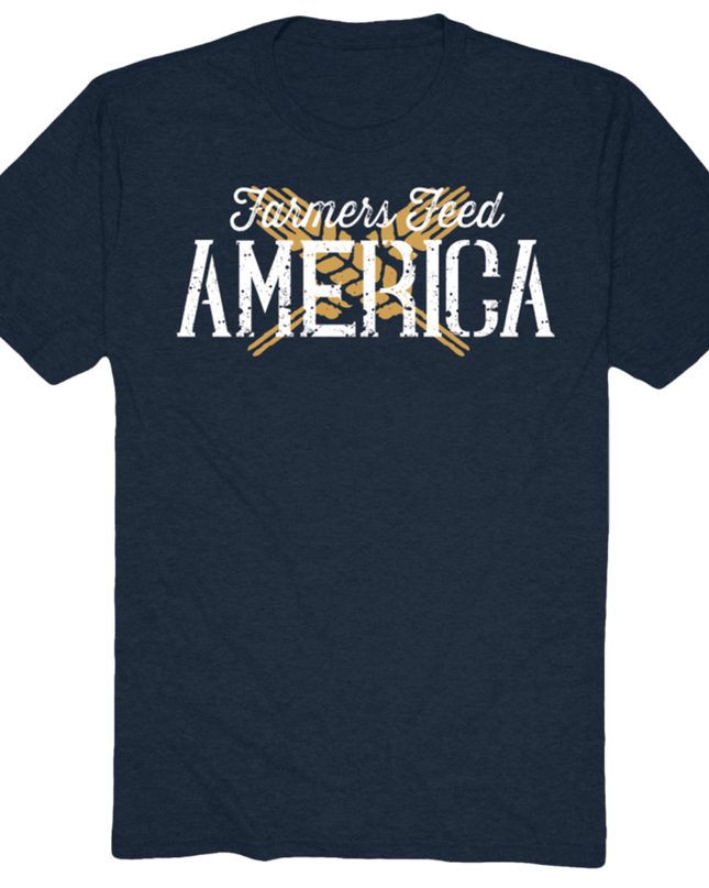 Wheat X Tee-Heather Navy