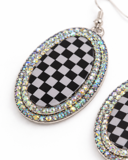 Wild Card Checkmate Statement Earrings