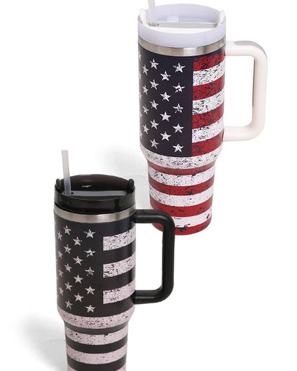 American Flag 40oz Handle Tumbler