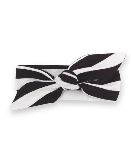 Baby Girl's Black Stripe Cotton Headband
