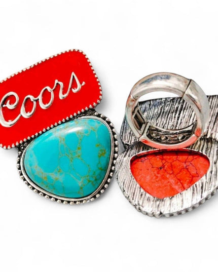 Summertime Living Oversized Statement Stretch Ring