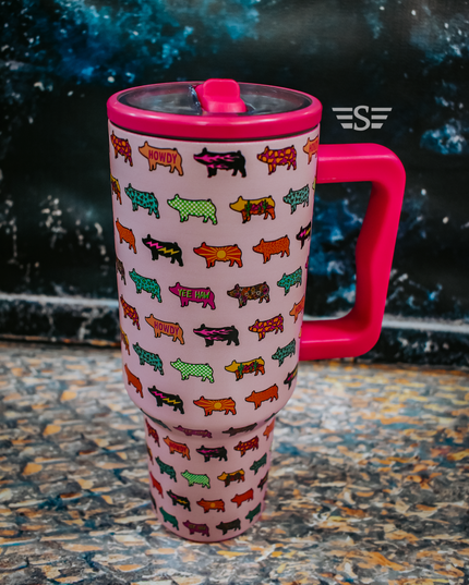 Stock Show Vibes 40oz Flip TopTumbler