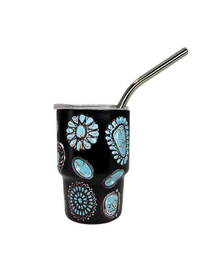 Mini- Mini 3 oz Morgan Tumbler Black Concho