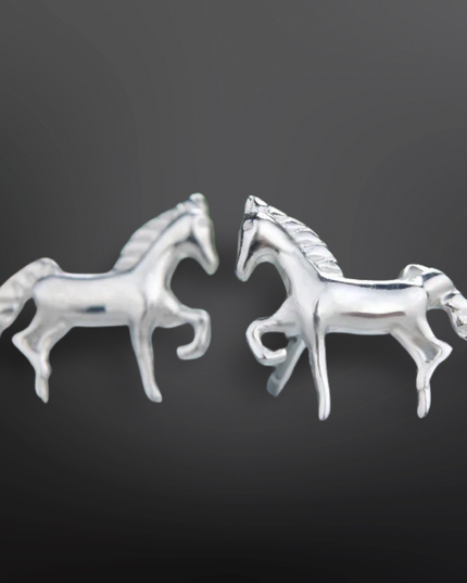 Sterling Silver Mini Horse Stud Earrings