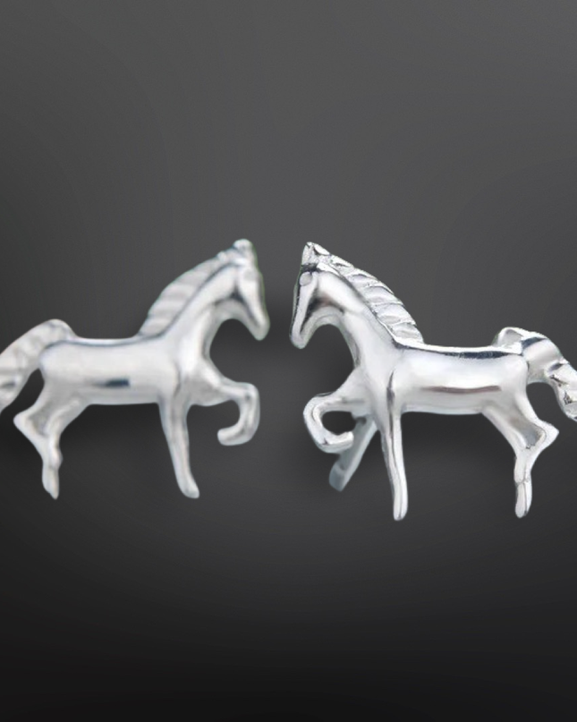 Sterling Silver Mini Horse Stud Earrings