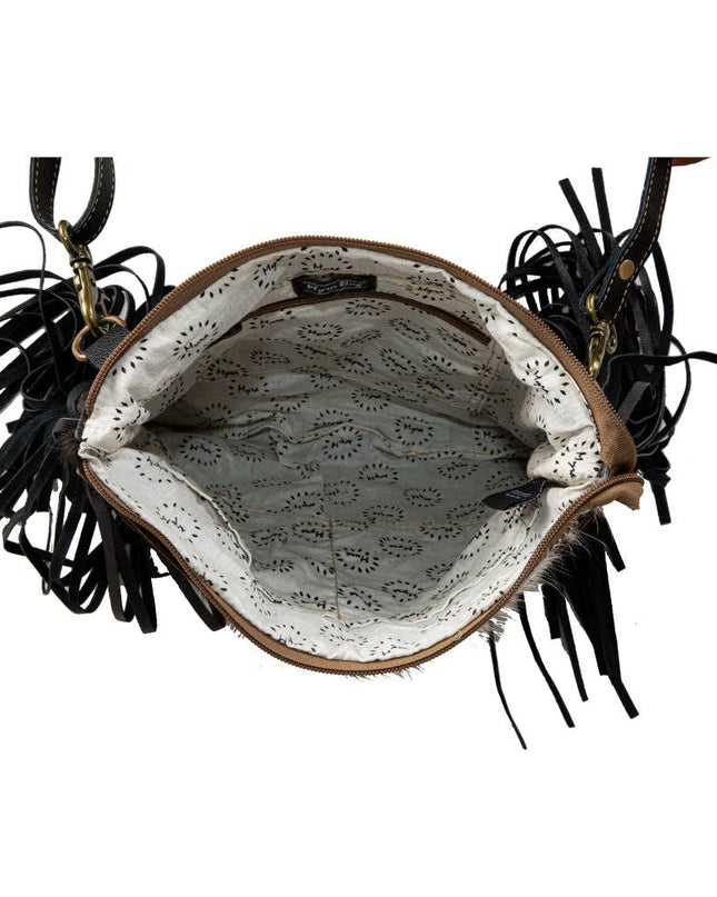 Tumbleweed Trail Fringed Hand-Tooled Bag