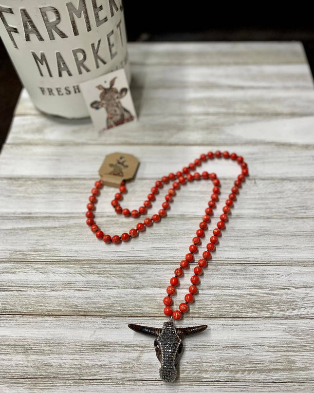Steer Head Necklace #2