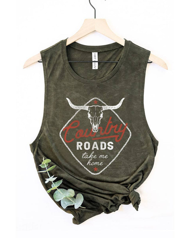 COUNTRY ROADS GRAPHIC TANK TOP