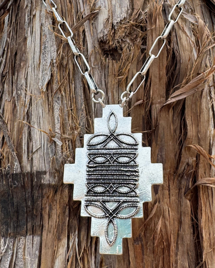 Stitched In Aztec Necklace