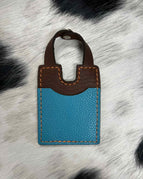 Teal leather