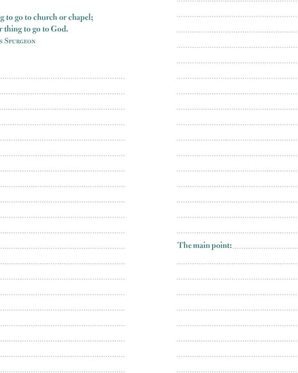 Sermon Notes Journal [Olive Tree]