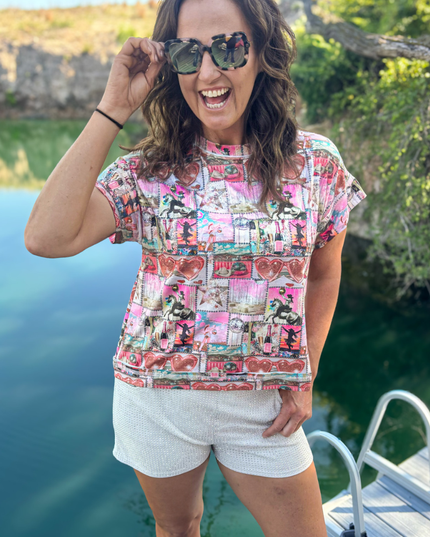 Glitter and Grit Top