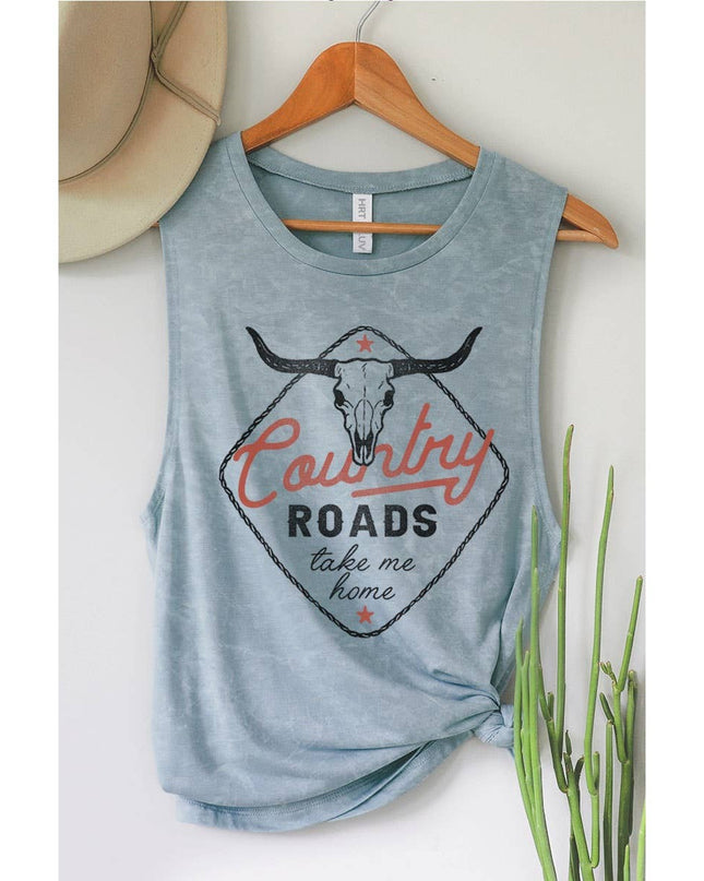 COUNTRY ROADS GRAPHIC TANK TOP