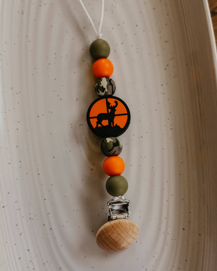 Scope Deer Pacifier Clip