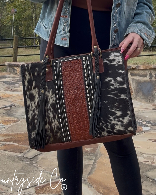 Harper Ranch Cowhide Purse
