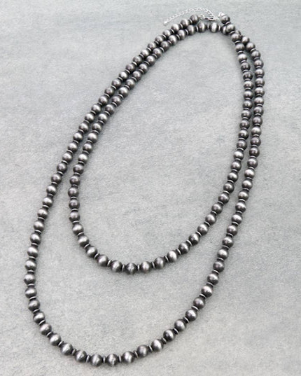 60″ Western Navajo Style Pearl Necklace