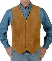 252 -Mens Suede Leather Vest