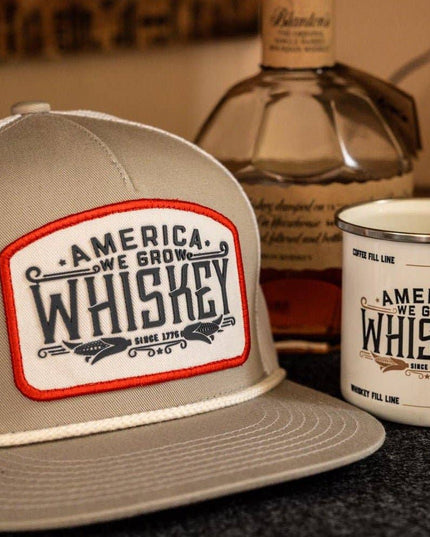 We Grow Whiskey Hat - Flat