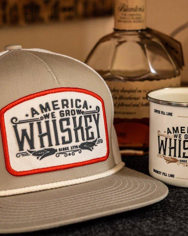 We Grow Whiskey Hat - Flat