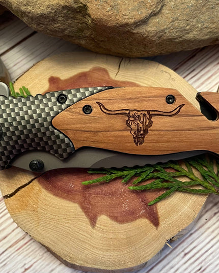 Cow Skull Knife