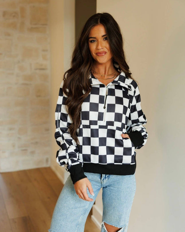Checkerboard Pullover