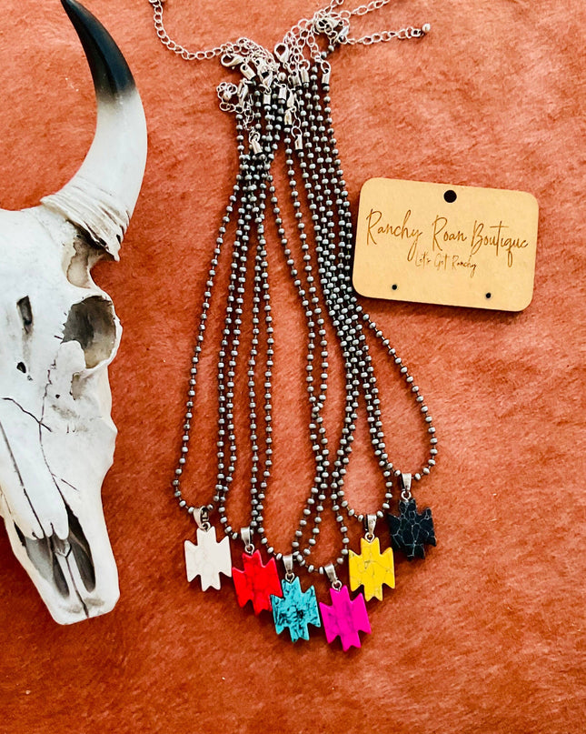 Western Aztec Pendant Necklace