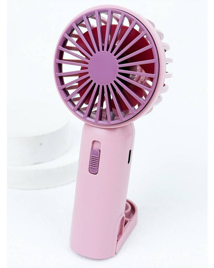 Portable Hand Fan with Pull out Stand